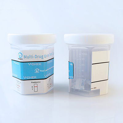 طقم اختبار البول البلاستيكي القابل للتصرف في مستشفى BUP حاوية كأس اللعاب DC124