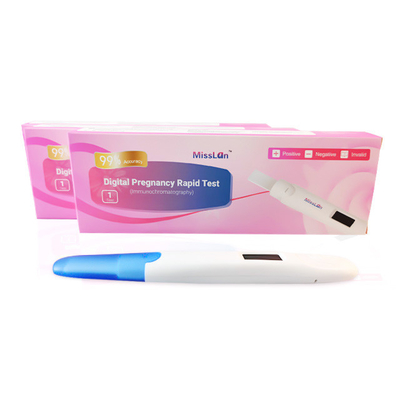 510k ANVISA Digital hCG Test Kit الحمل HCG الكشف عن منتصف الطريق مع نتيجة دقيقة