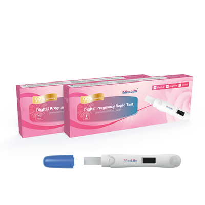 10mIU / mL 510k CE ANVISA طقم اختبار الحمل مع عرض نتائج رقمية دقيقة