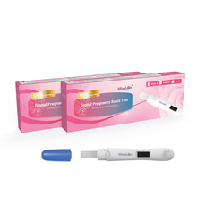 مجموعة أدوات اختبار HCG الرقمية بدقة 99.9٪ من ODM الحقيبة الفردية + صندوق الألوان