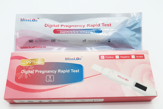 عينة مجانية من مجموعة أدوات اختبار HCG الرقمية للنساء لاختبار الحمل المبكر